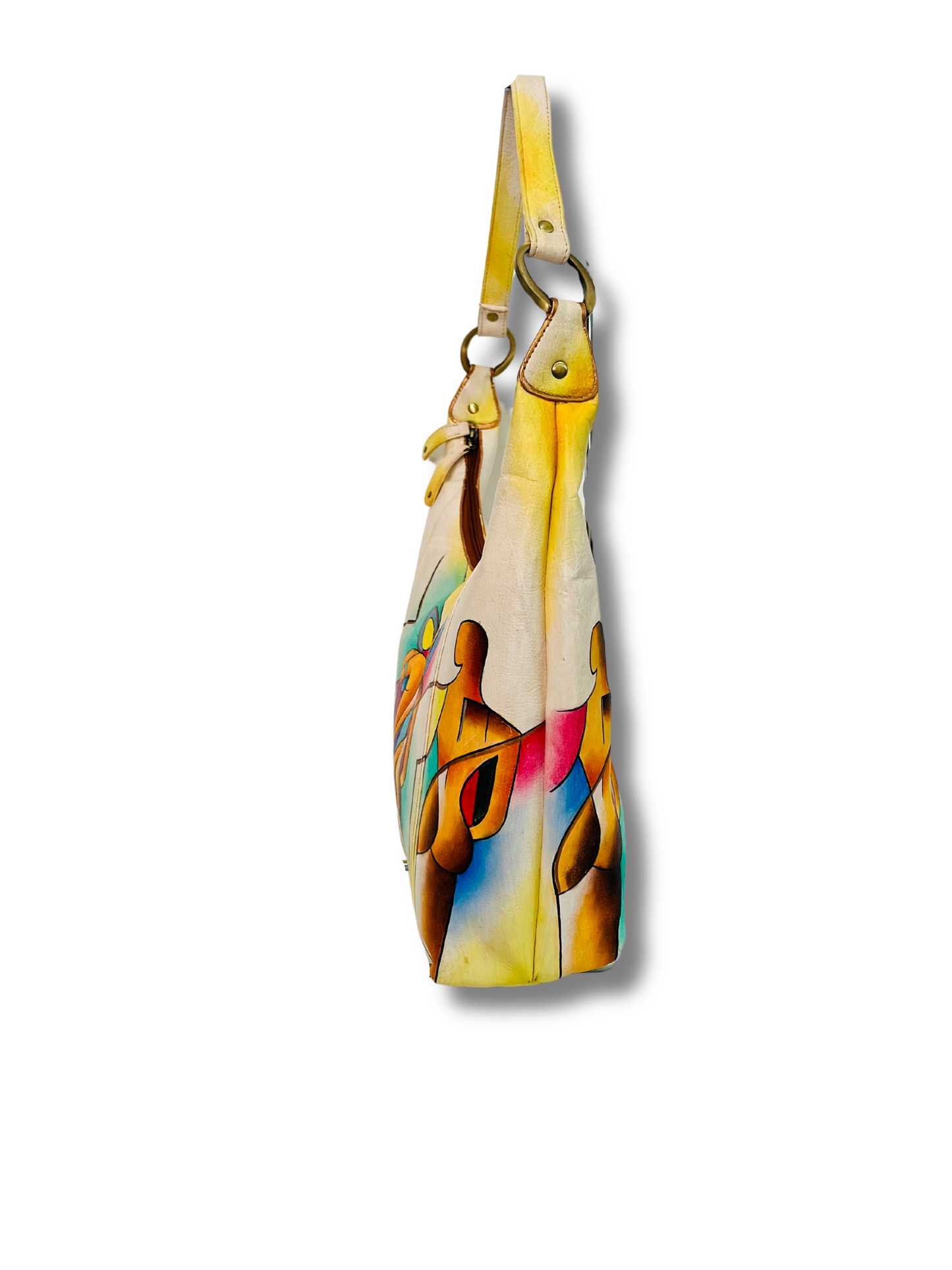 Zeal hobo hand-painted leather bag