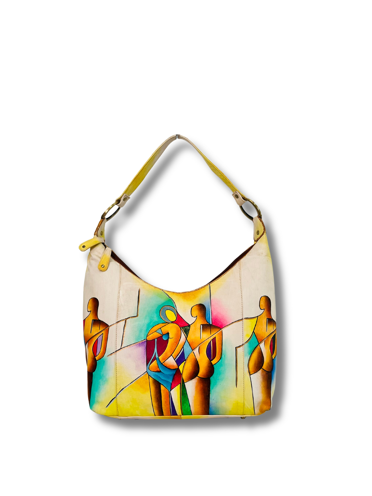 Zeal hobo hand-painted leather bag