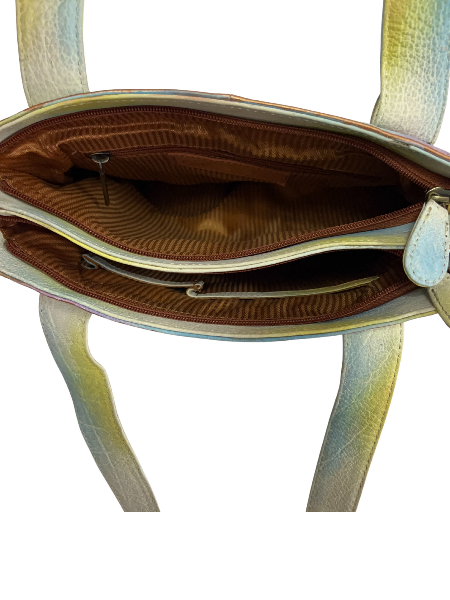 Affinity hand-painted leather bag